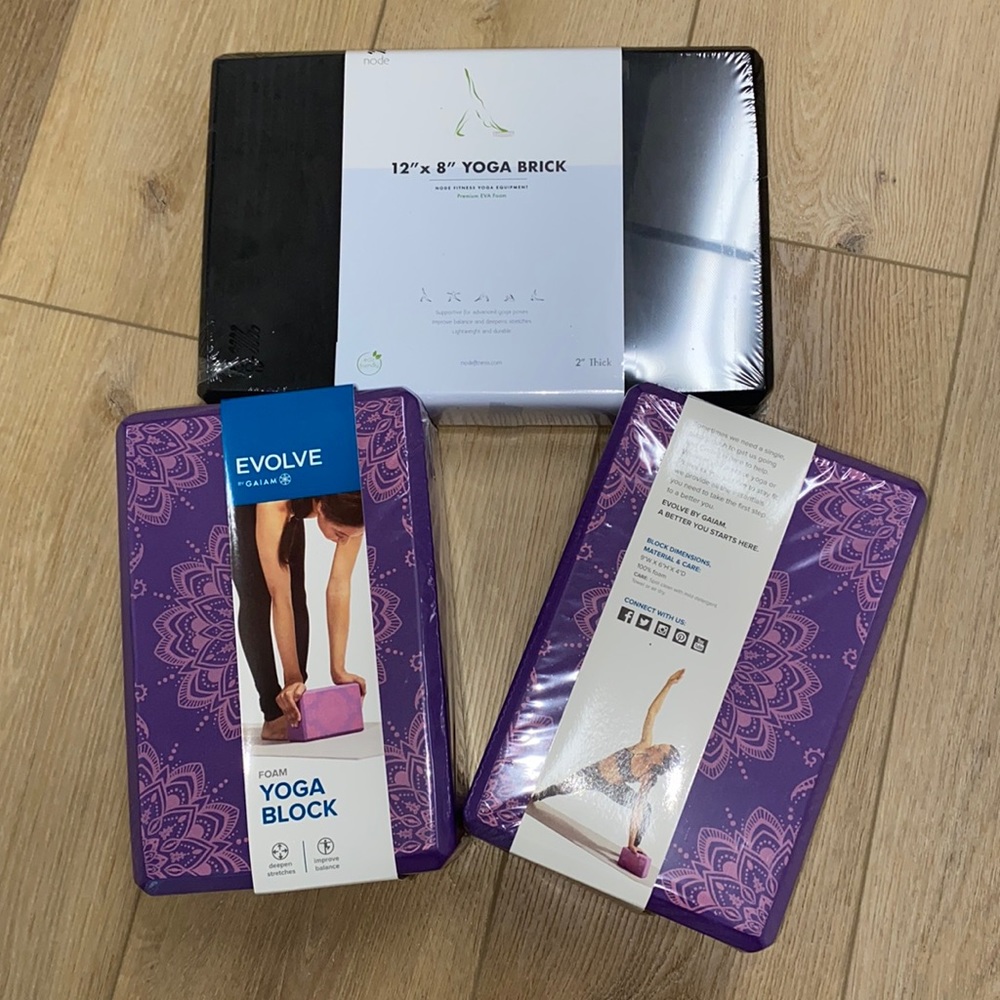 Yoga blocks/brick set of 3